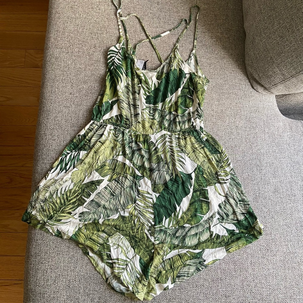 H&M tropical pattern romper